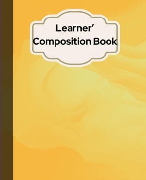 Learner' Composition Book: Beautiful Lined Journal